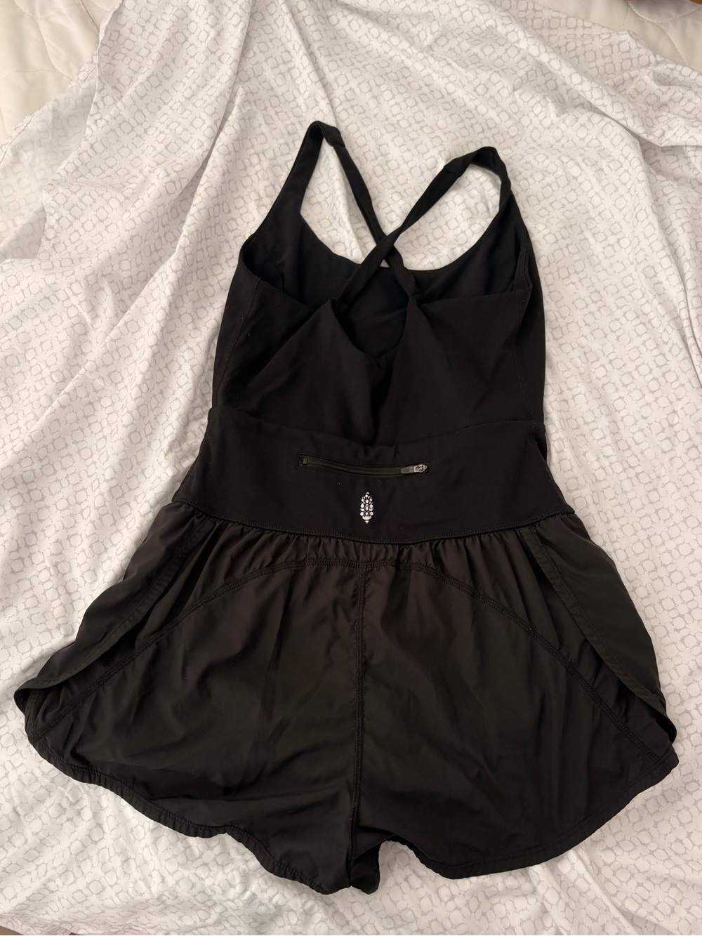 Free People Black One-Piece Romper